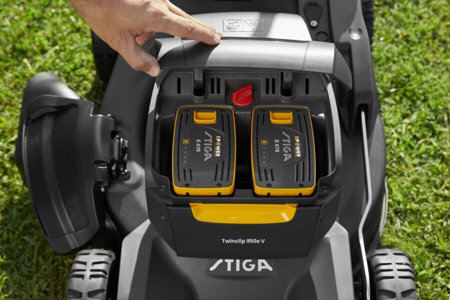 tosaerba a batteria - twinclip 950e v kit